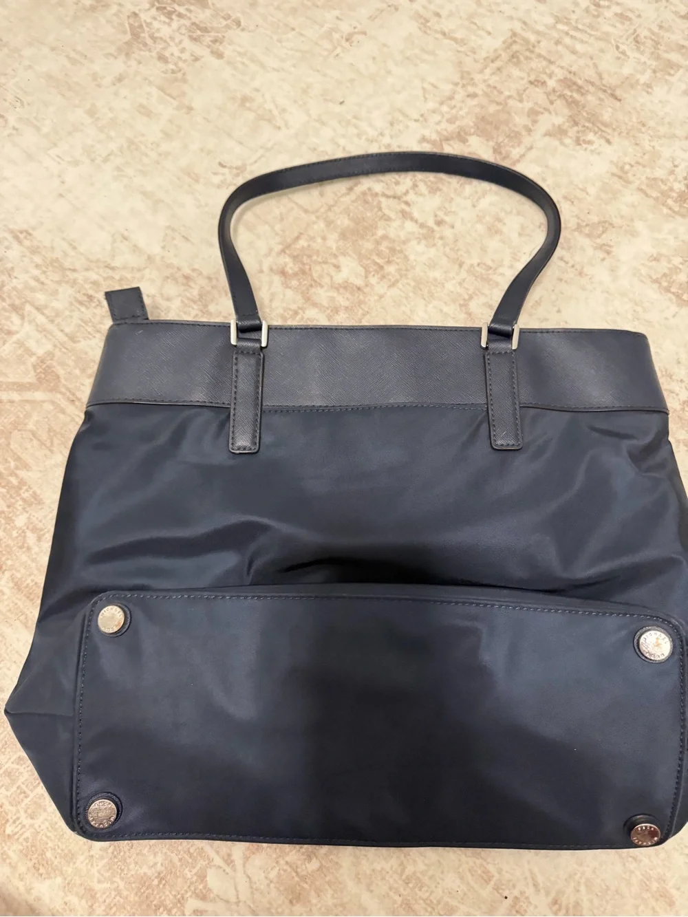 Michael Kors Navy and Gold Tote